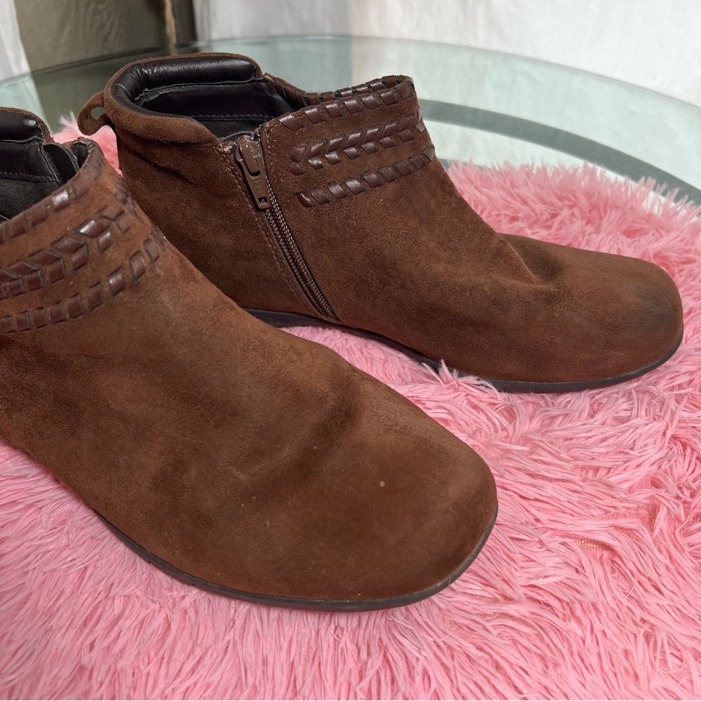 Earth Element Ankle Boots | Comfortwear | Mocha Suede | Size 9 | Root Chakra